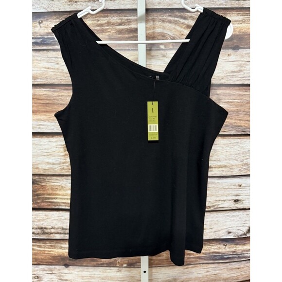 NIC+ZOE BLACK SLEEVELESS TOP BLOUSE SIZE Large NWT - Picture 1 of 9